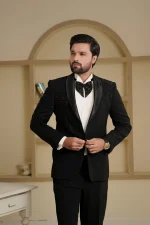 Black Groom Two Piece Designer Suit (ds-4) - Image 3