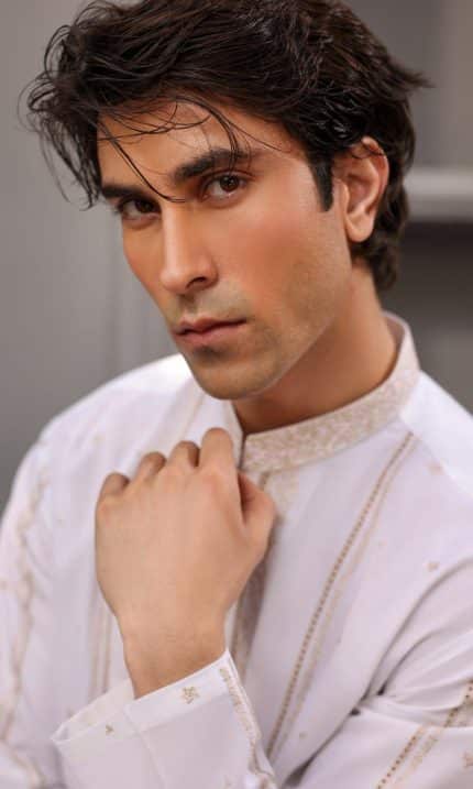 Men's White Embroidered Kurta - Premium Festive Cotton Wear