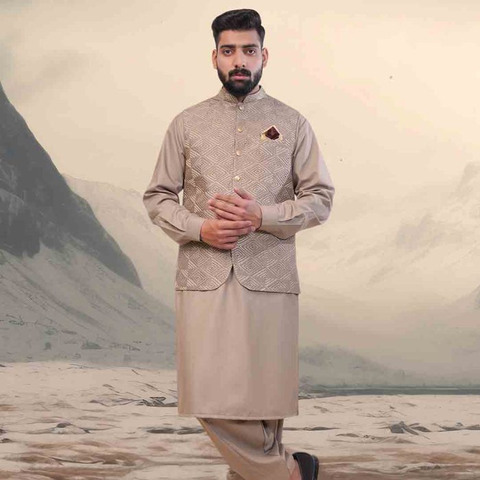 Sand Tropical Multihead Waist Coat (W 06) - Image 3