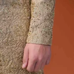 Golden Silk Sherwani (S 13)