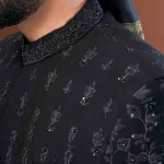 Black Tropical Sherwani (S 10)
