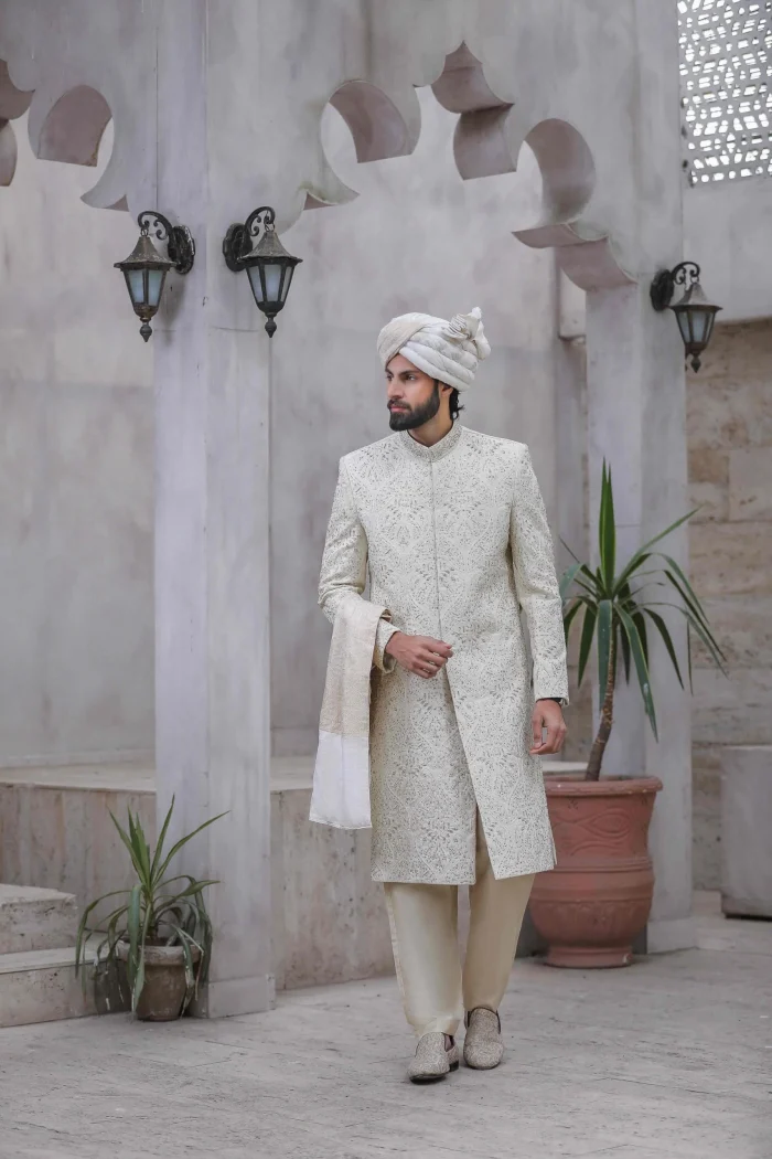 Luxury Pistachio Sherwani