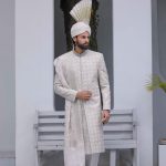 Light Grey Premium Sherwani (S 4)