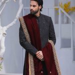 Black Sherwani & Royal Shawl (S 5)