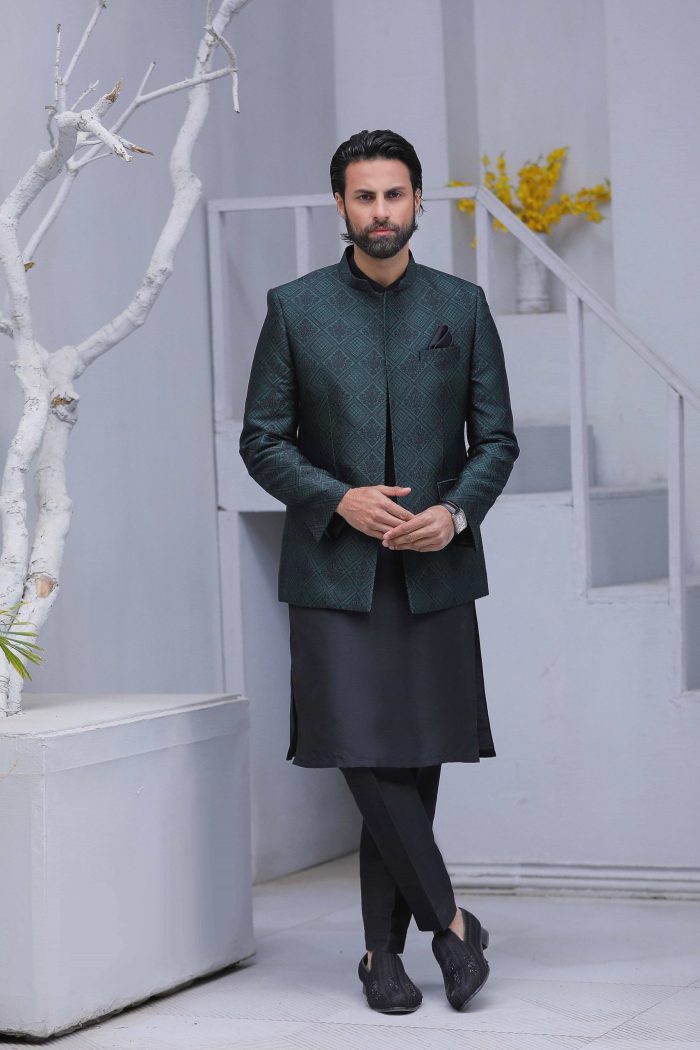 Royal Green Prince Coat (P 4) - Image 1