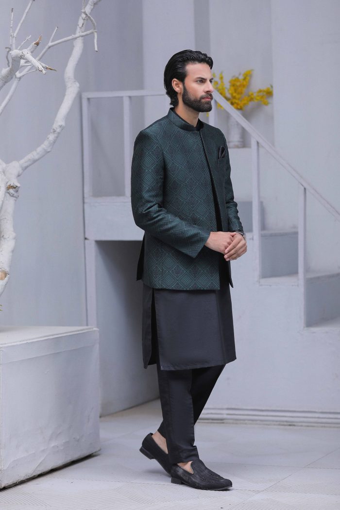 Royal Green Prince Coat (P 4) - Image 2
