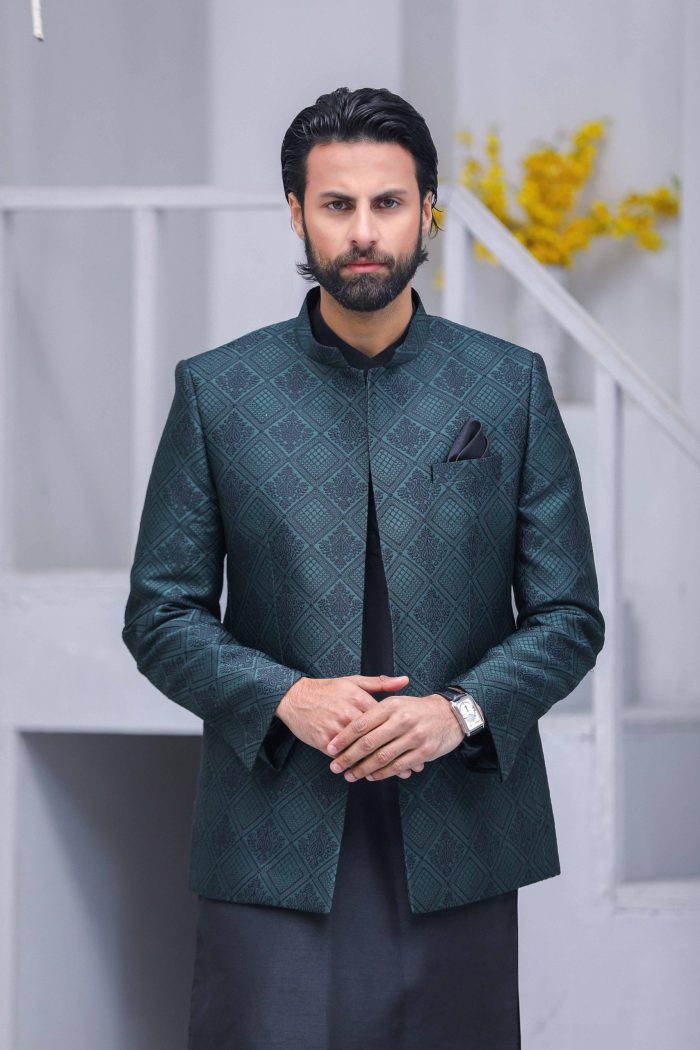 Royal Green Prince Coat (P 4) - Image 3