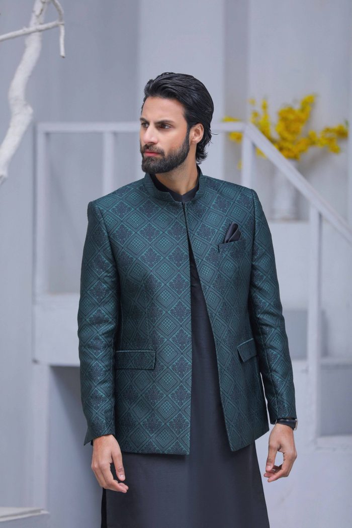 Royal Green Prince Coat (P 4) - Image 4