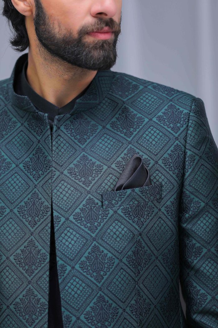 Royal Green Prince Coat (P 4) - Image 6