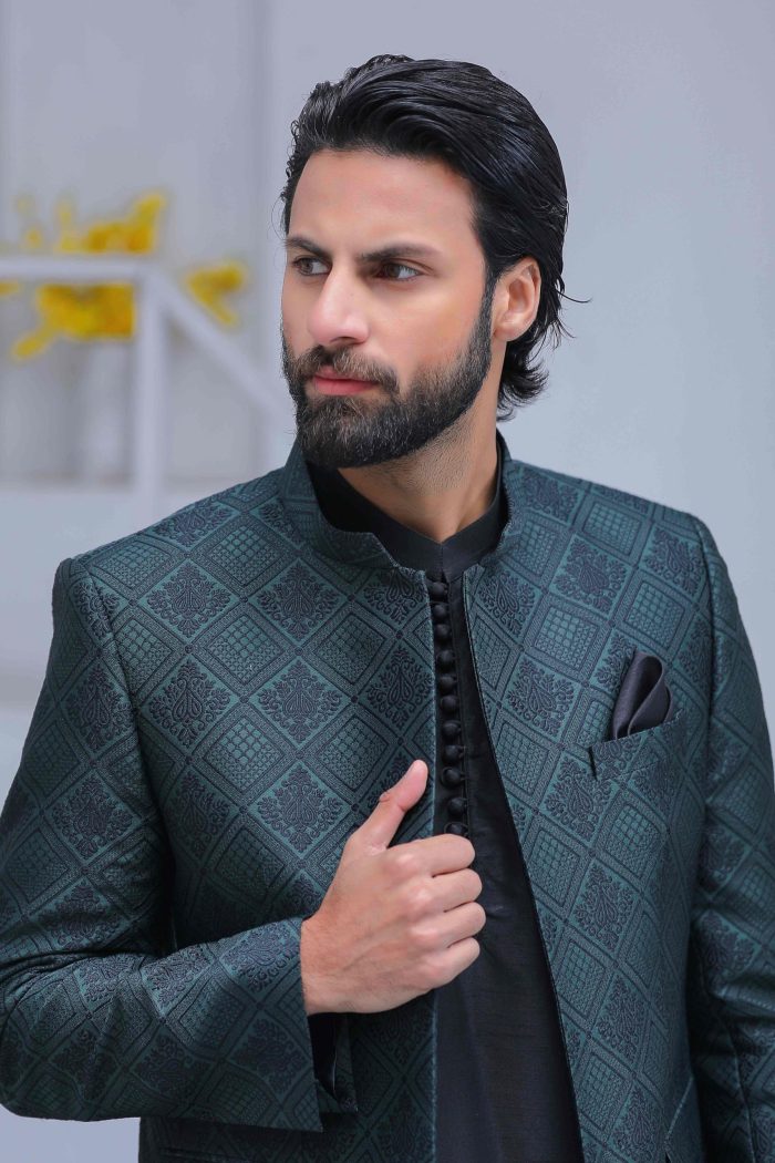 Royal Green Prince Coat (P 4) - Image 7