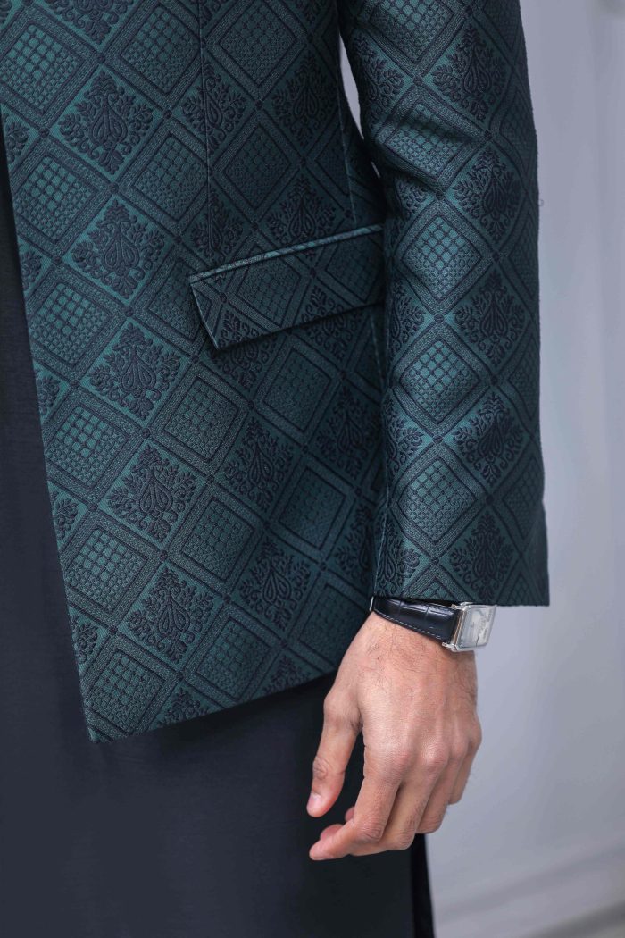 Royal Green Prince Coat (P 4) - Image 8