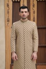 Dull Gold Groom Sherwani  (S 18 ) - Image 2
