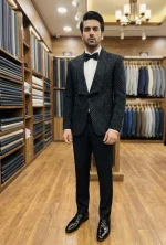 Black Tropical Digital and Hand-made Designer Suit