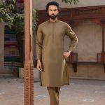 Premium Olive Embroidered Kurta