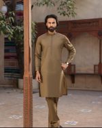 Premium Olive Embroidered Kurta