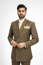 Luxury Brown Pant Coat