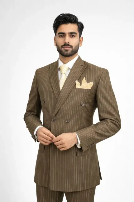 Luxury Brown Pant Coat