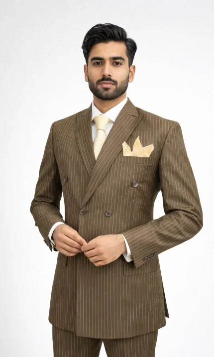 Luxury Brown Pant Coat