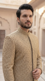 Antique Gold Sherwani for Men