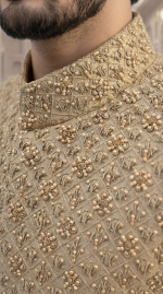 Antique Gold Sherwani for Men