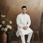 Kurta pajama with silk lining for Men