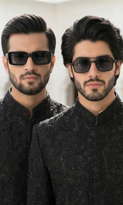 Step into timeless elegance with this luxurious black prince coat crafted from premium Tropical fabric. Designed for modern gentlemen who appreciate royal fashion,