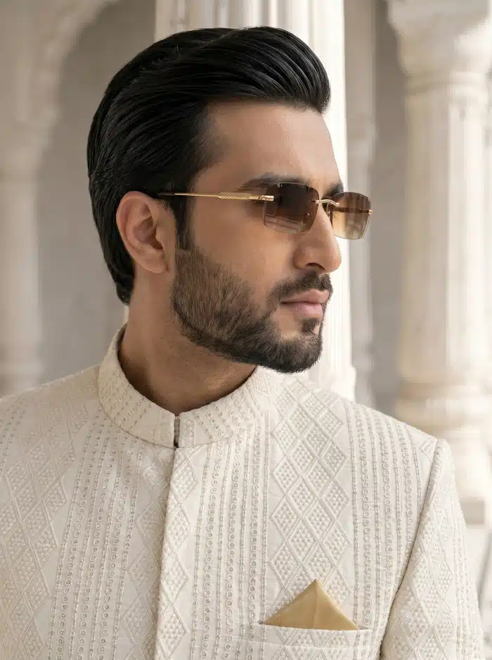 Best Regal Ivory Viscose Silk Prince Coat in 2026 (P-17) - Image 3