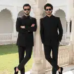 Step into timeless elegance with this luxurious black prince coat crafted from premium Tropical fabric. Designed for modern gentlemen who appreciate royal fashion,