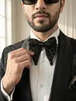 Luxury Black Handmade Designer Suit (pc-04) - Image 3