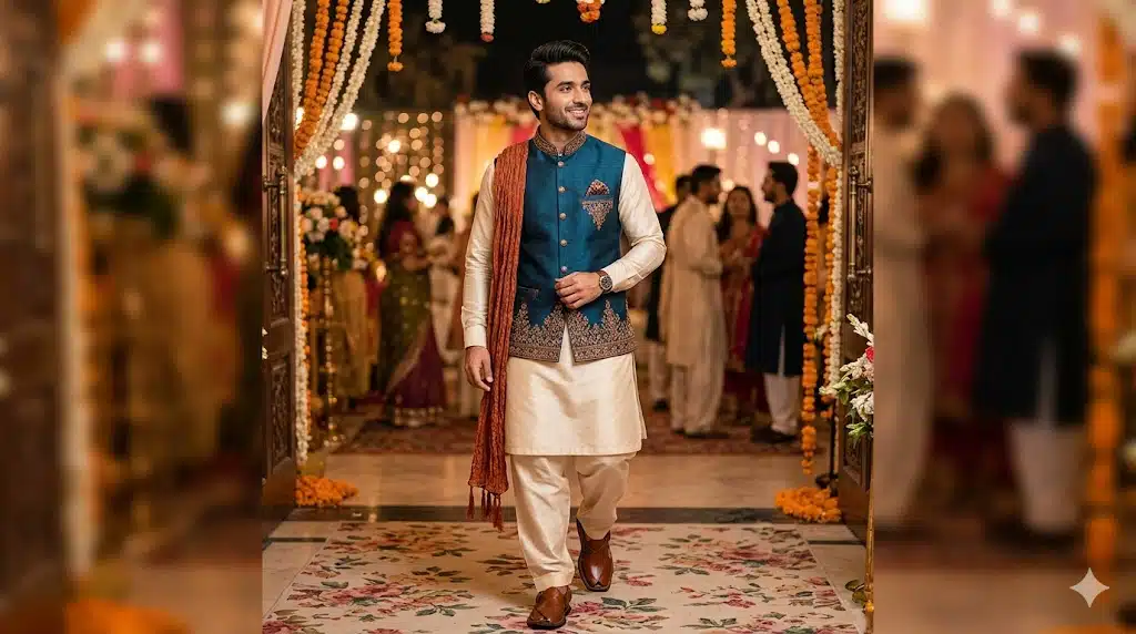Men's Wedding Guest Outfit Guide Pakistan 2026 — What to Wear for Every Event, Every City, Every Budget 1 Men's Wedding Guest Outfit Guide Pakistan 2026