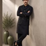 Upgrade your traditional wardrobe with this Luxury Black WaistcoatShalwar Kameez, designed for men who appreciate timeless elegance and modern sophistication.