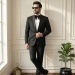 Make a lasting impression with this Luxury Handmade Designer Suit, tailored from premium light wool fabric for exceptional comfort and style.