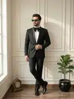 Make a lasting impression with this Luxury Handmade Designer Suit, tailored from premium light wool fabric for exceptional comfort and style.