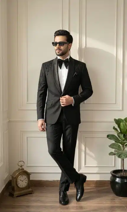 Make a lasting impression with this Luxury Handmade Designer Suit, tailored from premium light wool fabric for exceptional comfort and style.