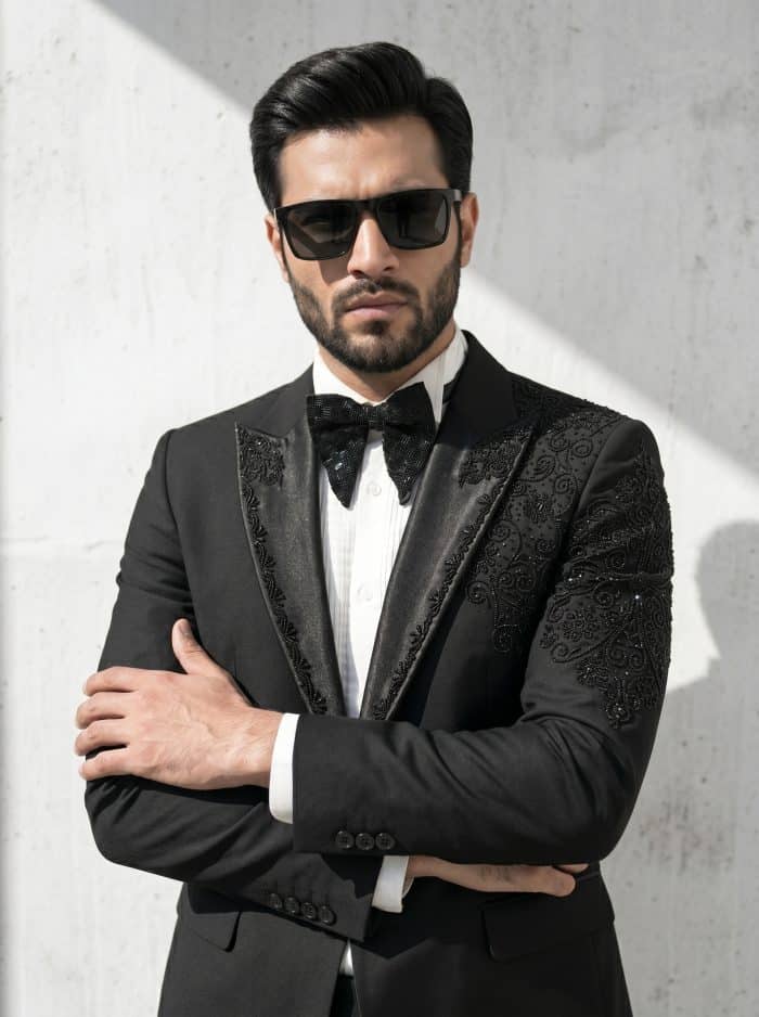 Luxury Handmade Black Designer Suit – Premium Light Wool Elegance(Pc-05) - Image 4